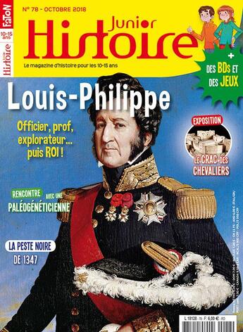 Couverture du livre « Histoire junior n 78 louis philippe, le roi des francais - octobre 2018 » de  aux éditions Histoire Junior