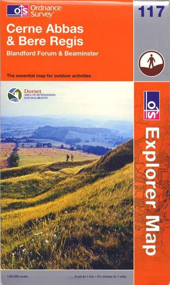 Couverture du livre « Cerne abbas & bere regis » de  aux éditions Ordnance Survey