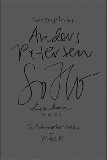 Couverture du livre « Anders petersen soho /anglais » de Anders Petersen aux éditions Michael Mack