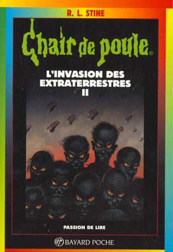 Couverture du livre « Chair de poule Tome 56 : l'invasion des extraterrestres Tome 2 » de R. L. Stine aux éditions Bayard Jeunesse