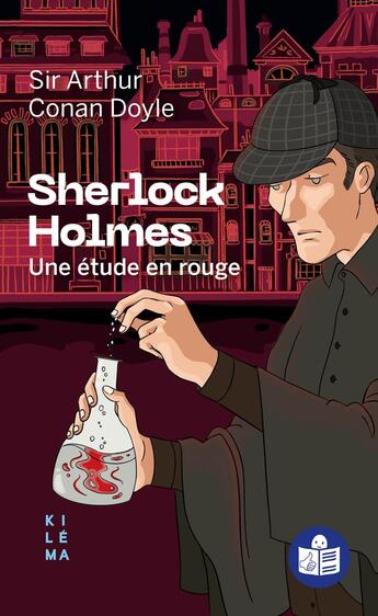 Couverture du livre « Sherlock Holmes : Une étude en rouge » de Arthur Conan Doyle et Laurine Groven aux éditions Kilema