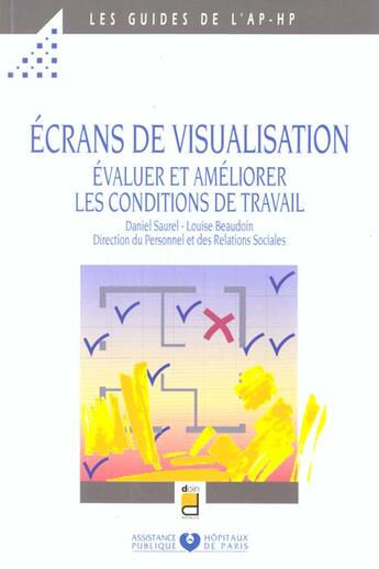 Couverture du livre « Ecran De Visualisation Evaluer Et Ameliorer Les Conditions De Travail » de Aphp aux éditions Doin