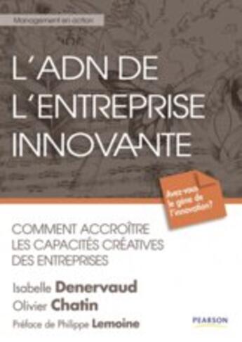 Couverture du livre « L'adn de l'innovation » de Isabelle Denervaud aux éditions Pearson