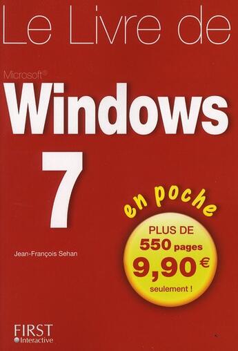 Couverture du livre « Le livre de Windows 7 en poche » de Jean-Francois Sehan aux éditions First Interactive