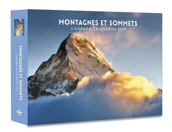 Couverture du livre « L'agenda-calendrier montagnes et sommets (édition 2019) » de  aux éditions Hugo Image