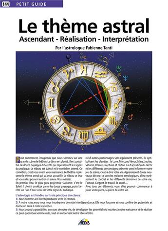 Couverture du livre « Le thème astral » de  aux éditions Aedis