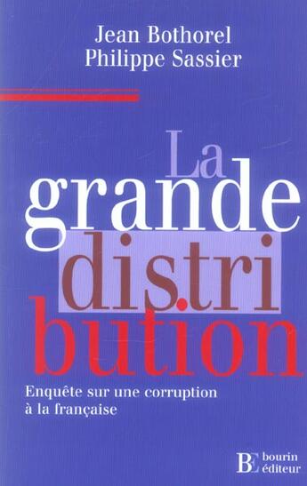 Couverture du livre « La grande distribution » de Bothorel/Sassie aux éditions Les Peregrines