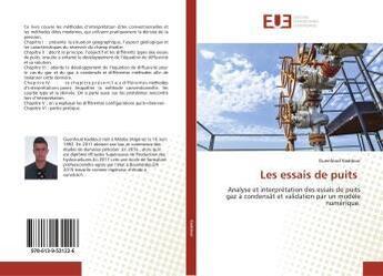 Couverture du livre « Les essais de puits - analyse et interpretation des essais de puits gaz a condensat et validation pa » de Sidibe El Hassane aux éditions Editions Universitaires Europeennes