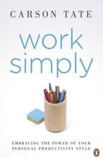 Couverture du livre « Work Simply » de Carson Tate aux éditions Adult Pbs