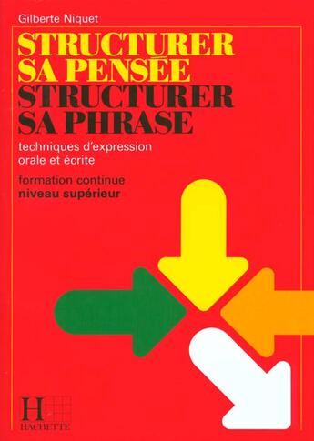 Couverture du livre « Structurer sa pensee, structurer sa phrase, francais bts, livre de l'eleve, ed. 1987 » de Gilberte Niquet aux éditions Hachette Education