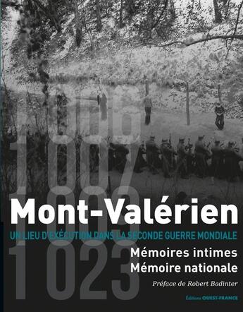 Couverture du livre « Mont Valérien : mémoires intimes Mémoires Nationales » de  aux éditions Ouest France