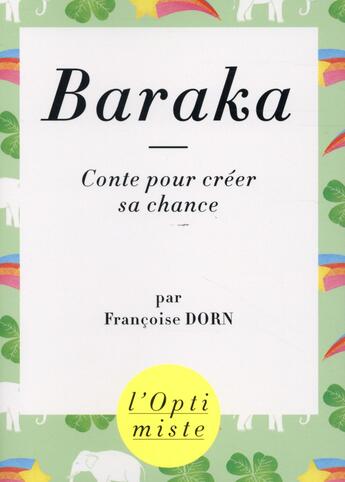 Couverture du livre « Baraka » de Francoise Dorn aux éditions First