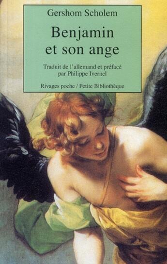 Couverture du livre « Benjamin et son ange » de Gershom Gerhard Scholem aux éditions Rivages