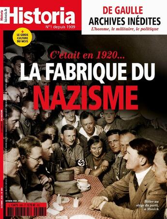 Couverture du livre « Historia mensuel n 886 - octobre 2020 » de  aux éditions L'histoire