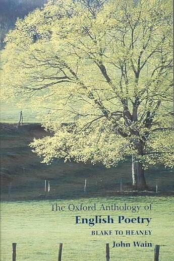 Couverture du livre « The oxford anthology of english poetry v2 » de John Wain aux éditions Oxford Up Education