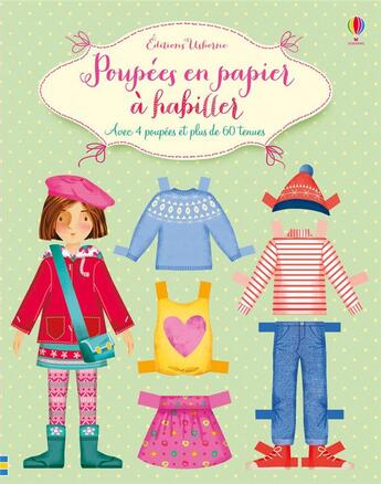 Couverture du livre « Poupées en papier à habiller » de Fiona Watt et Elizabeth Savanella aux éditions Usborne