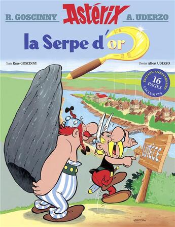 Couverture du livre « Astérix t.2 ; la serpe d'or » de Rene Goscinny et Albert Uderzo aux éditions Hachette