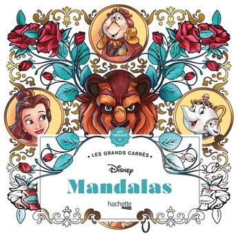 Couverture du livre « Art-thérapie ; les grands carrés : mandalas » de Jean-Luc Guerin et Disney aux éditions Hachette Pratique