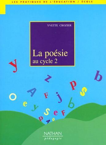 Couverture du livre « La poesie au cycle 2 » de Crozier Yvette aux éditions Nathan