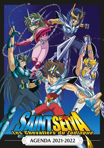 Couverture du livre « Saint Seiya ; les chevaliers du Zodiaque : agenda (édition 2021/2022) » de Masami Kurumada aux éditions Ynnis