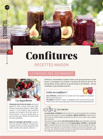 Couverture du livre « Confitures : recettes maison » de  aux éditions Mercileslivres