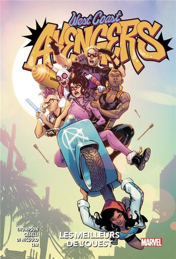 Couverture du livre « West coast Avengers ; les meilleurs de l'ouest » de Stefano Caselli et Kelly Thompson aux éditions Panini