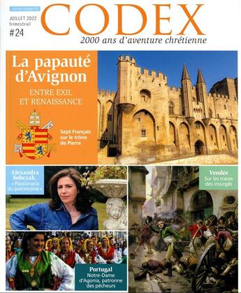 Couverture du livre « Codex 24 les papes d'avignon » de  aux éditions Cld