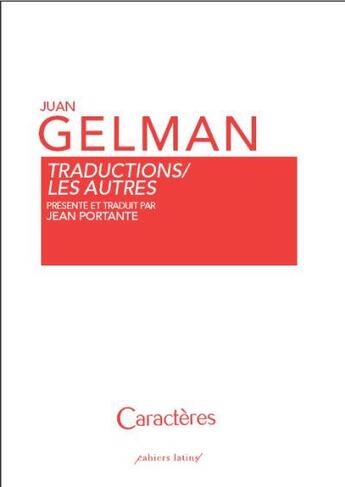 Couverture du livre « Traductions / les autres » de Juan Gelman aux éditions Caracteres