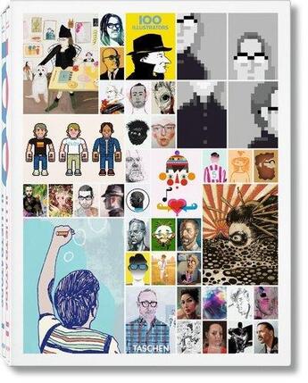 Couverture du livre « 100 illustrators ; coffret » de Steven Heller aux éditions Taschen