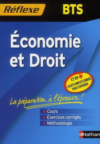 Couverture du livre « Mémos réflexes t.6 ; économie et droit ; BTS (édition 2010) » de Celine Lefort aux éditions Nathan