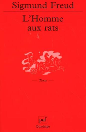 Couverture du livre « L'homme aux rats » de Sigmund Freud aux éditions Puf