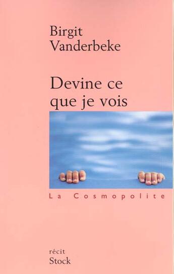 Couverture du livre « Devine ce que je vois » de Vanderbeke-B aux éditions Stock