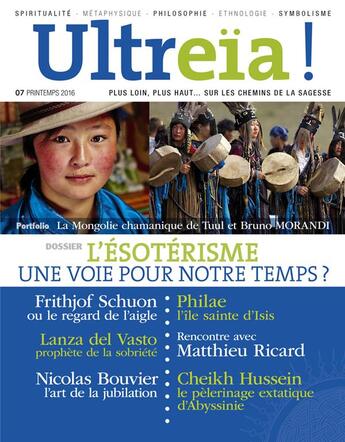 Couverture du livre « Ultreïa ! n.7 ; l'ésotérisme est-il une voie » de  aux éditions Hozhoni