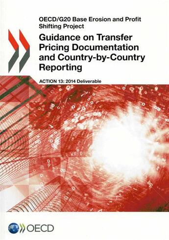 Couverture du livre « Guidance on transfer pricing documentation and country-by-country reporting » de Ocde aux éditions Ocde