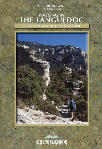 Couverture du livre « **walking in the languedoc » de J.Cross aux éditions Cicerone Press