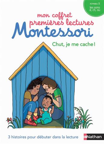 Couverture du livre « Chut, je me cache ! niveau 2 ; les sons è, ch, ou » de Sabine Hofmann et Amandine Meyer et Chantal Bouvy aux éditions Nathan