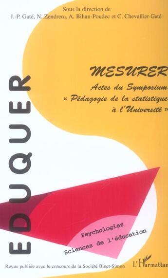 Couverture du livre « Mesurer - vol14 - actes du symposium 