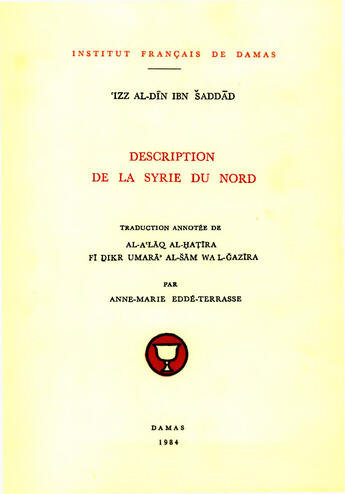 Couverture du livre « Description de la syrie du nord » de Eddeterrasse/Chaddad aux éditions Presses De L'ifpo