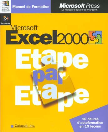 Couverture du livre « Microsoft Excel 2000 Etape Par Etape » de Catapult aux éditions Microsoft Press