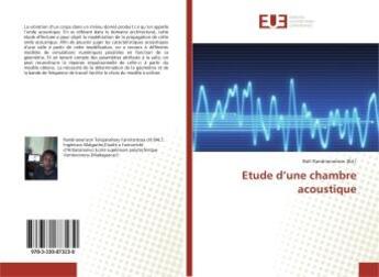 Couverture du livre « Etude d'une chambre acoustique » de Randrianarison Balt aux éditions Editions Universitaires Europeennes