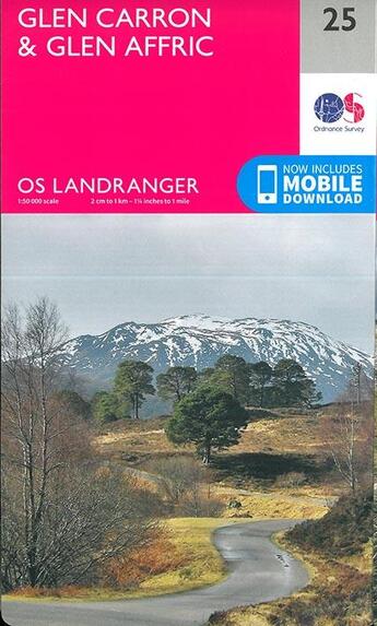 Couverture du livre « Glen carron & glen affric » de  aux éditions Ordnance Survey