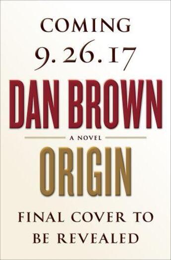 Couverture du livre « ORIGIN » de Dan Brown aux éditions Random House Us