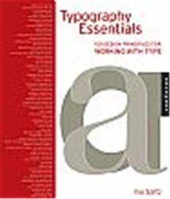 Couverture du livre « Typography essentials (hardback) » de Saltz Ina aux éditions Rockport