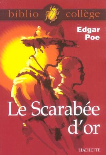 Couverture du livre « Le scarabée d'or » de Edgar Allan Poe et S Guinoiseau aux éditions Hachette Education