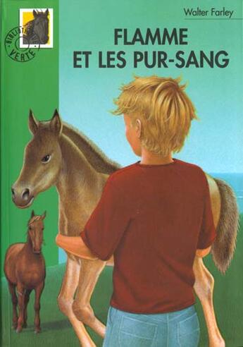 Couverture du livre « Flamme et les pur-sang » de Walter Farley aux éditions Hachette Jeunesse