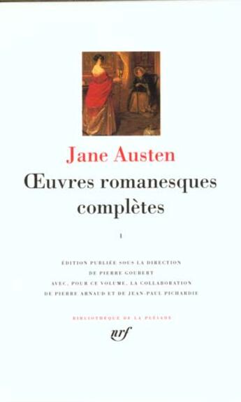 Couverture du livre « Oeuvres romanesques complètes Tome 1 » de Jane Austen aux éditions Gallimard