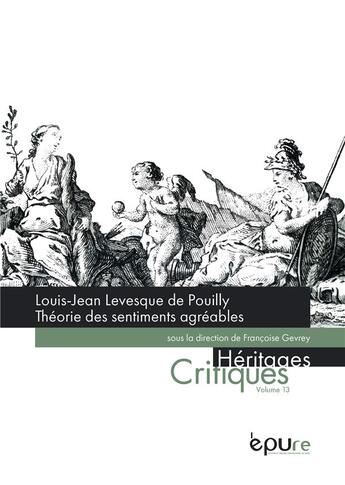 Couverture du livre « Theorie des sentiments agreables » de Levesque De Pouilly aux éditions Pu De Reims