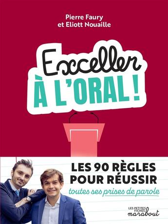 Couverture du livre « Cartonner à l'oral » de Pierre Faury et Elliot Nouaille aux éditions Marabout