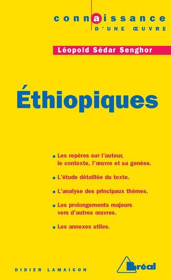 Couverture du livre « Ethiopiques - senghor » de Lamaison aux éditions Breal