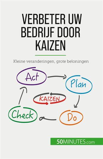 Couverture du livre « Verbeter uw bedrijf door Kaizen : Kleine veranderingen, grote beloningen » de Antoine Delers aux éditions 50minutes.com